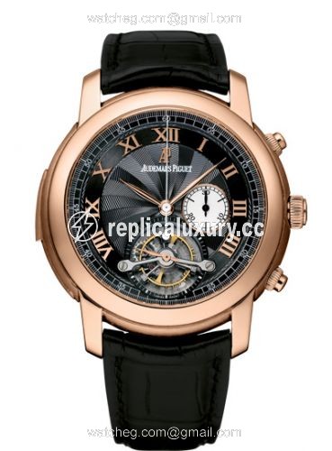 Audemars Piguet Jules Audemars Minute Repeater Tourbillon Chronograph Pink Gold / Black 26050OR.OO.D002CR.01