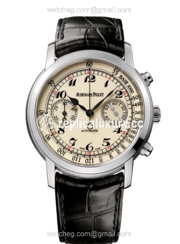 Audemars Piguet Jules Audemars 26100 Chronograph White Gold / Creme Vintage 26100BC.OO.D002CR.01