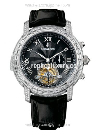 Audemars Piguet Jules Audemars Minute Repeater Tourbillon Chronograph White Gold / Diamond / Black 26118BC.ZZ.D002CR.01