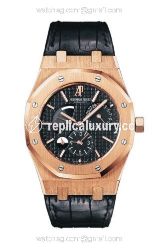 Audemars Piguet Royal Oak 26120 Dual Time Pink Gold / Black 26120OR.OO.D002CR.01