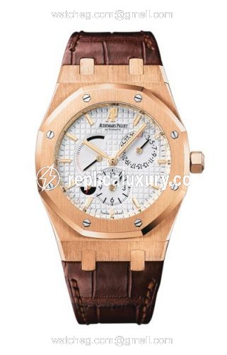 Audemars Piguet Royal Oak 26120 Dual Time Pink Gold / Silver 26120OR.OO.D088CR.01