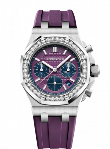 Audemars Piguet Royal Oak OffShore 26231 Lady Chronograph Stainless Steel / Plum / Diamond 26231ST.ZZ.D075CA.01