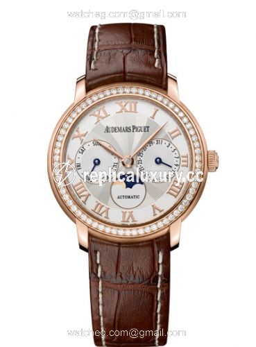 Audemars Piguet Jules Audemars Day & Date Pink Gold / Diamond / Silver 26251OR.ZZ.A088CR.01