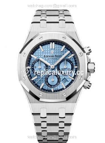 Audemars Piguet Royal Oak Chronograph 38 White Gold / Light Blue 26317BC.OO.1256BC.01