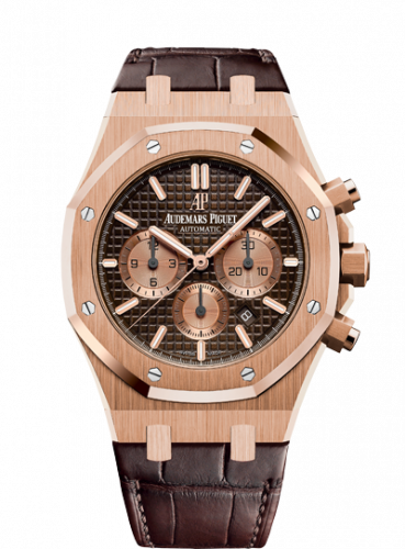 Audemars Piguet Royal Oak Chronograph 41 Pink Gold / Brown / Alligator 26331OR.OO.D821CR.01