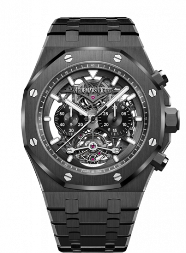 Audemars Piguet Royal Oak 26343 Tourbillon Chronograph Openworked Ceramic 26343CE.OO.1247CE.0