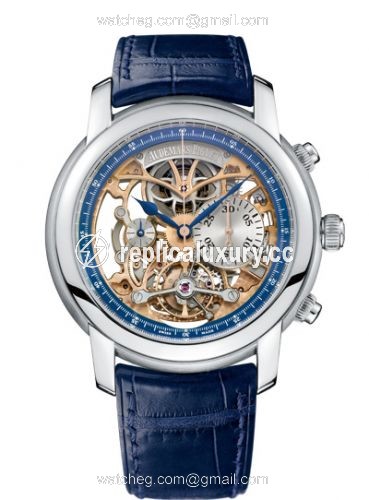 Audemars Piguet Jules Audemars 26353 Tourbillon Chronograph Platinum / Openworked 26353PT.OO.D028CR.01