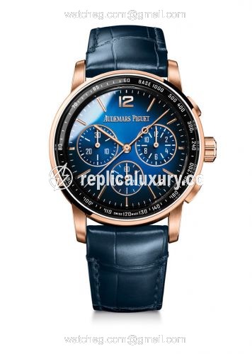 Audemars Piguet CODE 11.59 Chronograph Selfwinding Pink Gold / Blue 26393OR.OO.A028CR.01