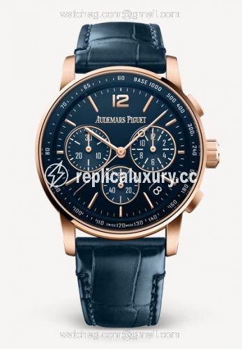 Audemars Piguet CODE 11.59 Chronograph Selfwinding Pink Gold / Blue 26393OR.OO.A321CR.01