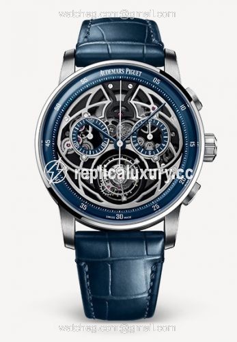 Audemars Piguet CODE 11.59 Selfwinding Flying Tourbillon Chronograph White Gold / Blue 26399BC.OO.D321CR.01