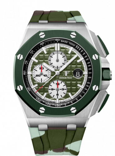 Audemars Piguet Royal Oak Offshore 44 Stainless Steel / Ceramic / Khaki / Rubber 26400SO.OO.A055CA.01