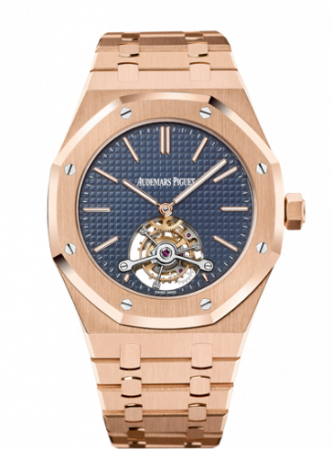 Audemars Piguet Royal Oak Ultra Thin Tourbillon Pink Gold / Blue 26510OR.OO.1220OR.01
