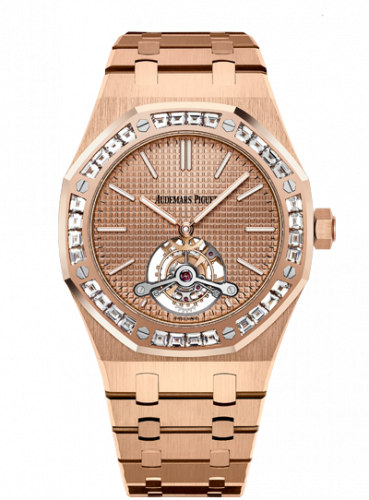 Audemars Piguet Royal Oak Ultra Thin Tourbillon Pink Gold / Baguette / Westime 26514OR.ZZ.1220OR.01