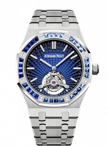 Audemars Piguet Royal Oak Ultra Thin Tourbillon Platinum / Smoked Blue Evolutive / Sapphire 26521PT.YY.1220PT.01