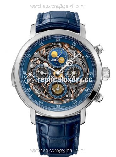 Audemars Piguet Jules Audemars Grande Complication Openworked Platinum / Blue 26554PT.OO.D028CR.01