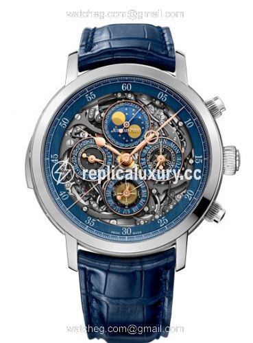 Audemars Piguet Jules Audemars Grande Complication Openworked Platinum / Blue 26554PT.OO.D028CR.02