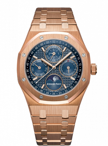 Audemars Piguet Royal Oak Perpetual Calendar 41 Pink Gold / Blue 26574OR.OO.1220OR.02
