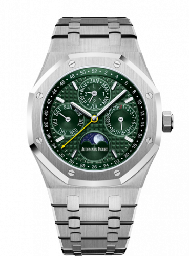 Audemars Piguet Royal Oak Perpetual Calendar 41 Stainless Steel / Green / Unique Timepieces 26606ST.OO.1220ST.01
