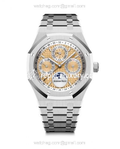 Audemars Piguet Royal Oak Perpetual Calendar 41 Platinum / Salmon 26611PT.OO.1220PT.01