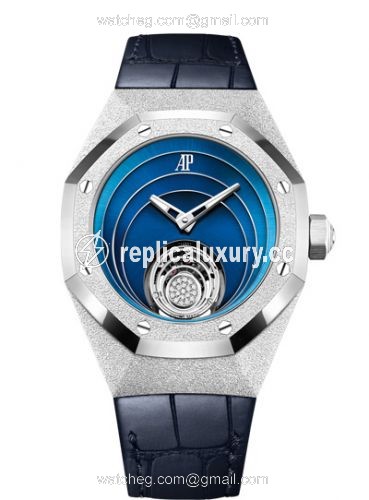 Audemars Piguet Audemars Piguet Royal Oak Concept Frosted Gold Flying Tourbillon White Gold / Blue 26630BC.GG.D326CR.01