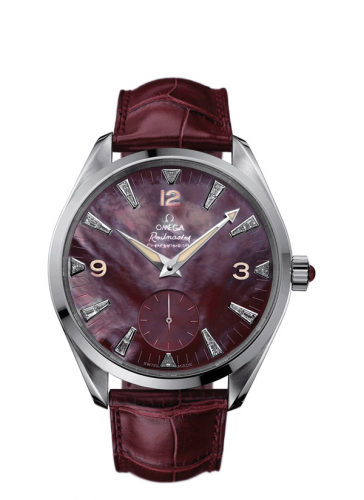 Omega Seamaster Aqua Terra 150M Hand Wound 49.2 Railmaster Stainless Steel / Red MOP 2806.77.40