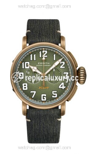 Zenith Pilot Type 20 Chronograph Adventure Bronze / Khaki / Matrix 29.2430.4069/63.C813