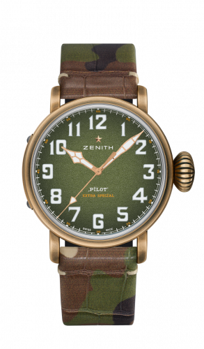 Zenith Pilot Type 20 Adventure 45mm Bronze / Khaki / Camo 29.2430.679/63.C814