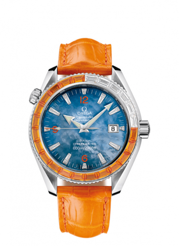 Omega Seamaster Planet Ocean 600M Co-Axial 42 Mecanique 18 Sapphires / Short Strap 2914.50.48