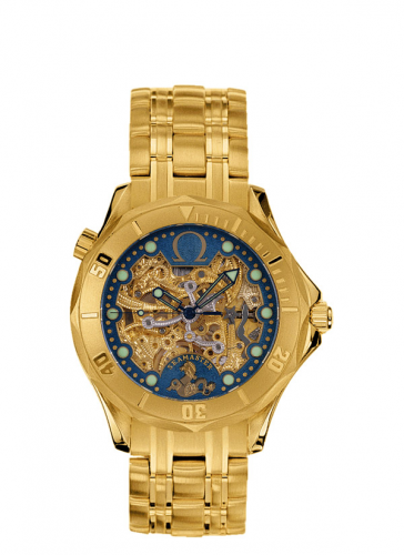 Omega Seamaster Diver 300M Automatic 41 Yellow Gold / Skeleton / Bracelet / 50th Anniversary 2931.80.00