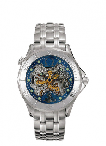 Omega Seamaster Diver 300M Automatic 41 White Gold / Skeleton / Bracelet / 50th Anniversary 2932.80.00