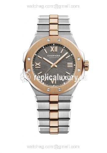 Chopard Alpine Eagle 41 Stainless Steel / Rose Gold / Grey 298600-6001
