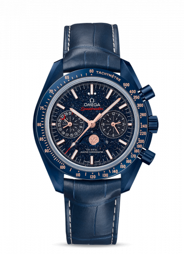 Omega Speedmaster Moonphase Chronograph Master Chronometer Blue Side of the Moon Aventurine 304.93.44.52.03.002