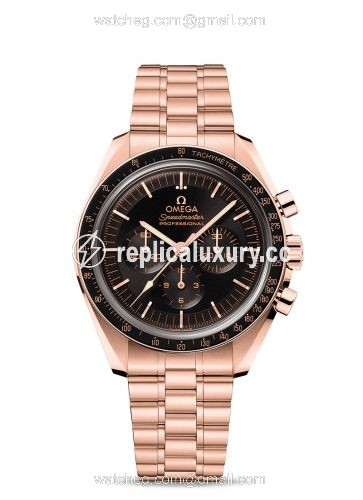 Omega Speedmaster Professional Moonwatch 3861 Sedna Gold / Black / Bracelet 310.60.42.50.01.001