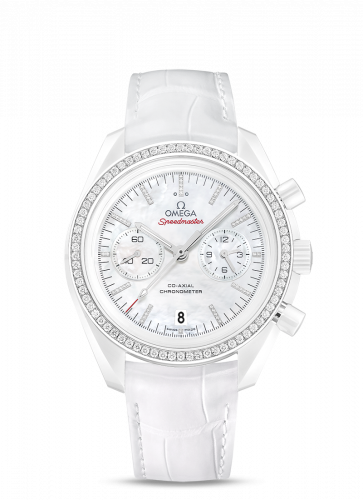 Omega Speedmaster Moonwatch Co-Axial White Side of the Moon Diamond 311.98.44.51.55.001