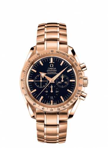 Omega Speedmaster Broad Arrow Red Gold / Black / Bracelet 3153.80.00