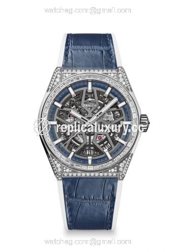 Zenith Defy Classic Titanium / Diamond / Skeleton / Alligator 32.9001.670/78.R590