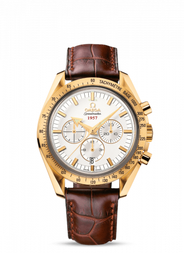 Omega Speedmaster Broad Arrow 1957 Yellow Gold / Silver 321.53.42.50.02.001