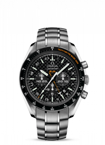 Omega Speedmaster HB-SIA Co-Axial GMT Titanium / Black Carbon / Bracelet 321.90.44.52.01.001