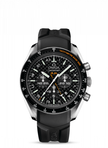 Omega Speedmaster HB-SIA Co-Axial GMT Titanium / Black Carbon / Rubber 321.92.44.52.01.001
