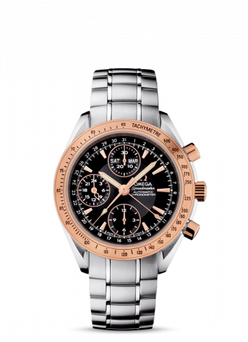 Omega Speedmaster Day-Date 40 Stainless Steel / Red Gold / Black / Bracelet 323.21.40.44.01.001