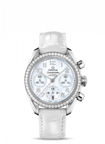 Omega Speedmaster Date 38 Stainless Steel / Diamond / MOP 324.18.38.40.05.001