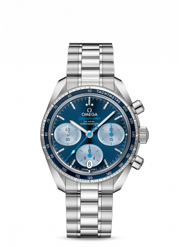 Omega Speedmaster Co-Axial 38 Stainless Steel / Blue / Bracelet / Orbis 324.30.38.50.03.002