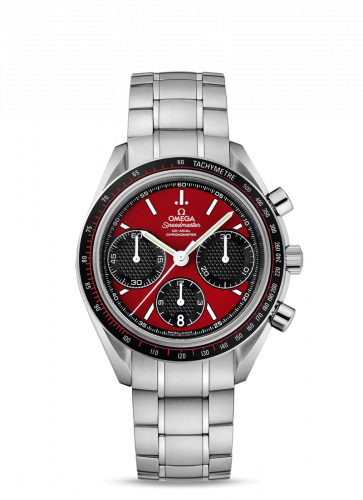 Omega Speedmaster Racing Co-Axial Chronograph Stianless Steel / Red / Bracelet 326.30.40.50.11.001
