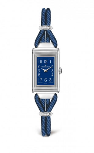 Jaeger-LeCoultre Reverso One Cordonnet Stainless Steel / Blue 326858J