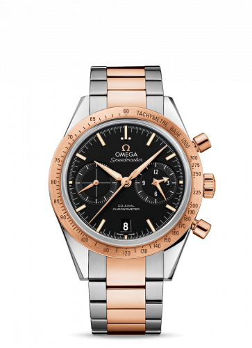 Omega Speedmaster 57 Co-Axial Stainless Steel / Red Gold / Black / Bracelet 331.20.42.51.01.002