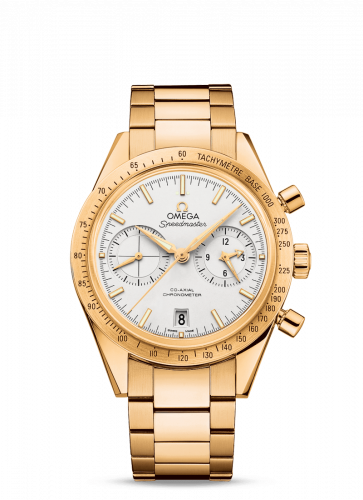 Omega Speedmaster 57 Co-Axial Yellow Gold / Silver / Bracelet 331.50.42.51.02.001
