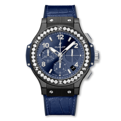 Hublot Big Bang 41 Ceramic / Diamond / Blue 341.CM.7170.LR.1204