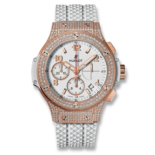 Hublot Big Bang 41 Red Gold / Pave / White 341.PE.230.RW.174