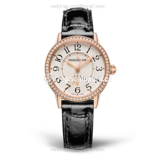 Jaeger-LeCoultre Rendez-Vous Night & Day Small Pink Gold / Diamond / Silver / Alligator 3462430