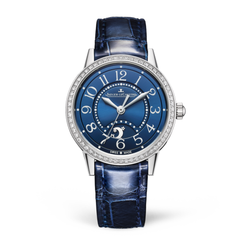 Jaeger-LeCoultre Rendez-Vous Night & Day Small Stainless Steel / Diamond / Blue / Alligator 3468480